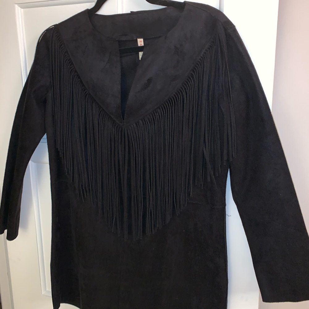 Black fringe mini dress from Nordstrom